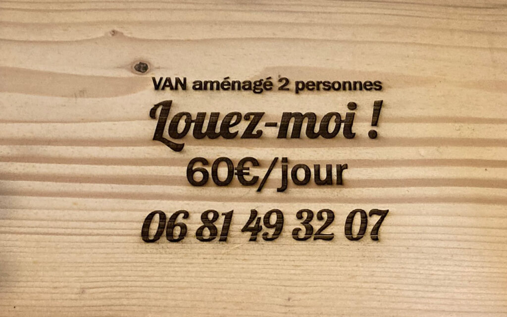 Location van 2 personnes