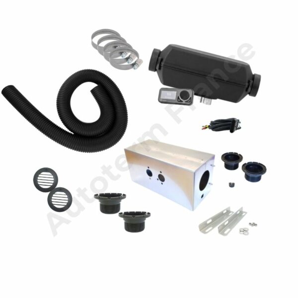 Kit chauffage Air 2D pour Peugeot Boxer, Fiat Ducato, Citroën jumper, Opel movano L1H1/L2H2 - montage extérieur