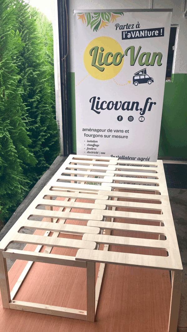 Lit peigne de 120x180 sans coffres